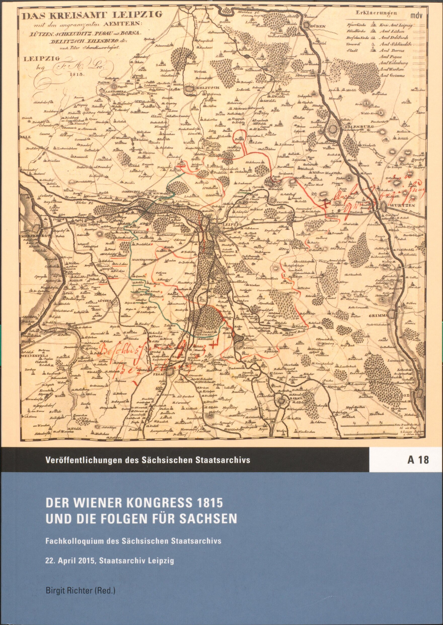 Buchcover zur Publikation Der Wiener Kongress 1815 und die Folgen für Sachsen