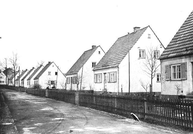 Bergmannssiedlung im Erzgebirge in den 1930er Jahren